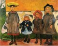 Cuatro niñas en arsgardstrand 1903 Edvard Munch